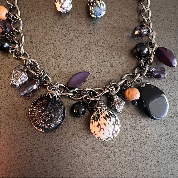 Eclectic Charm Necklace and Earring Set - Picture 5 of 6